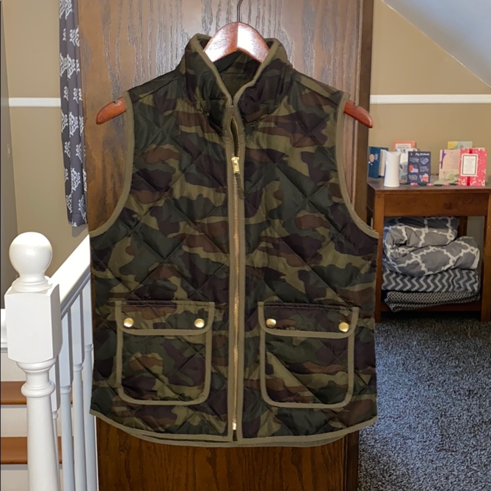 Women’s J. Crew Camo Vest